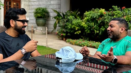 'Smiles Sponsored By Dube Ji': Rohit Sharma Trains With Mumbai Indians Physio Ahead Of IND Vs SA ODI Series 