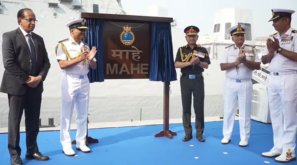 Indian Navy Commissions Indigenous Anti-Submarine Warfare Vessel, INS Mahe