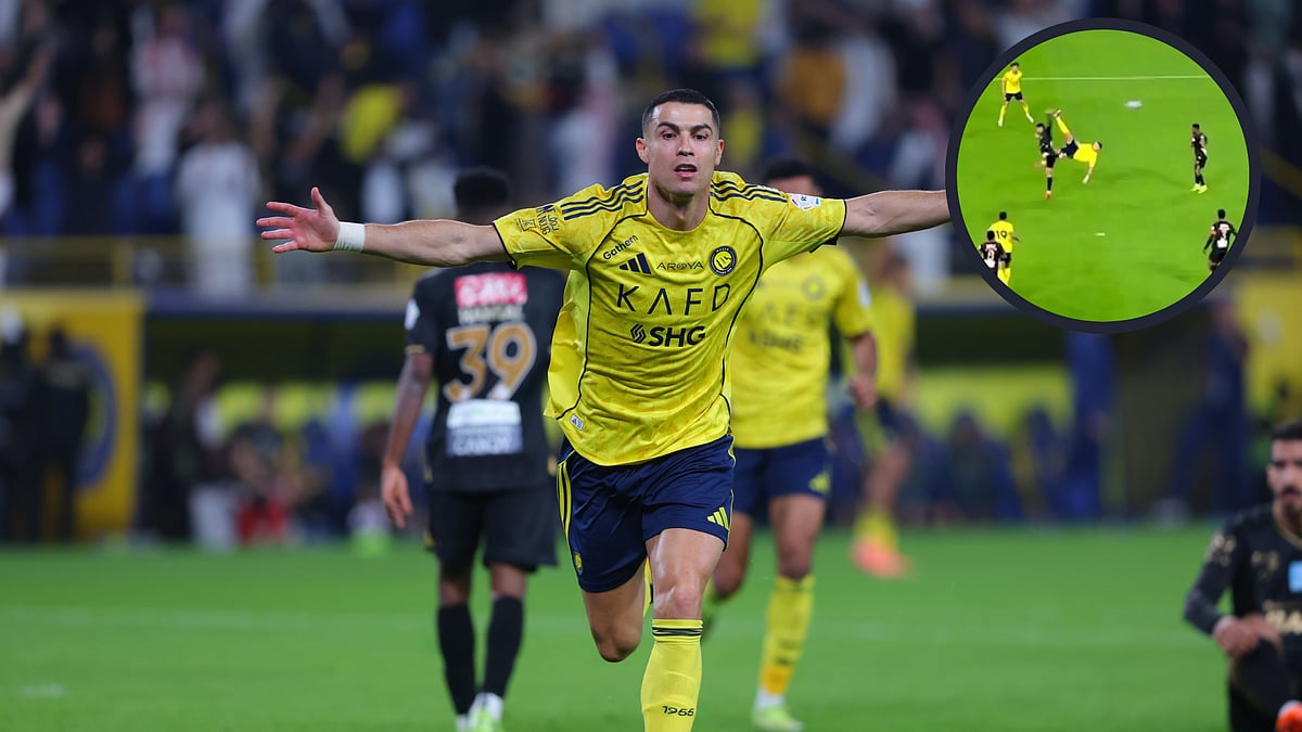 Watch: Cristiano Ronaldo Recreates Iconic Bicycle Kick Goal Vs Juventus During Al Nassr–Al Khaleej Clash 