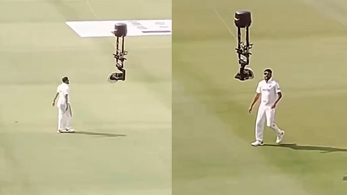 Miya Bhai! Mohammed Siraj Pulls Off Cheeky Prank On Spidercam During IND Vs SA, 2nd Test; Video 