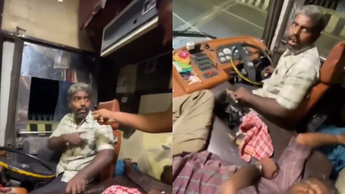 'Reason Behind Majority Of Accidents': Passengers Confront Allegedly Drunk Bus Driver, Plead Him To Stop Speeding Vehicle On Way To Bengaluru 