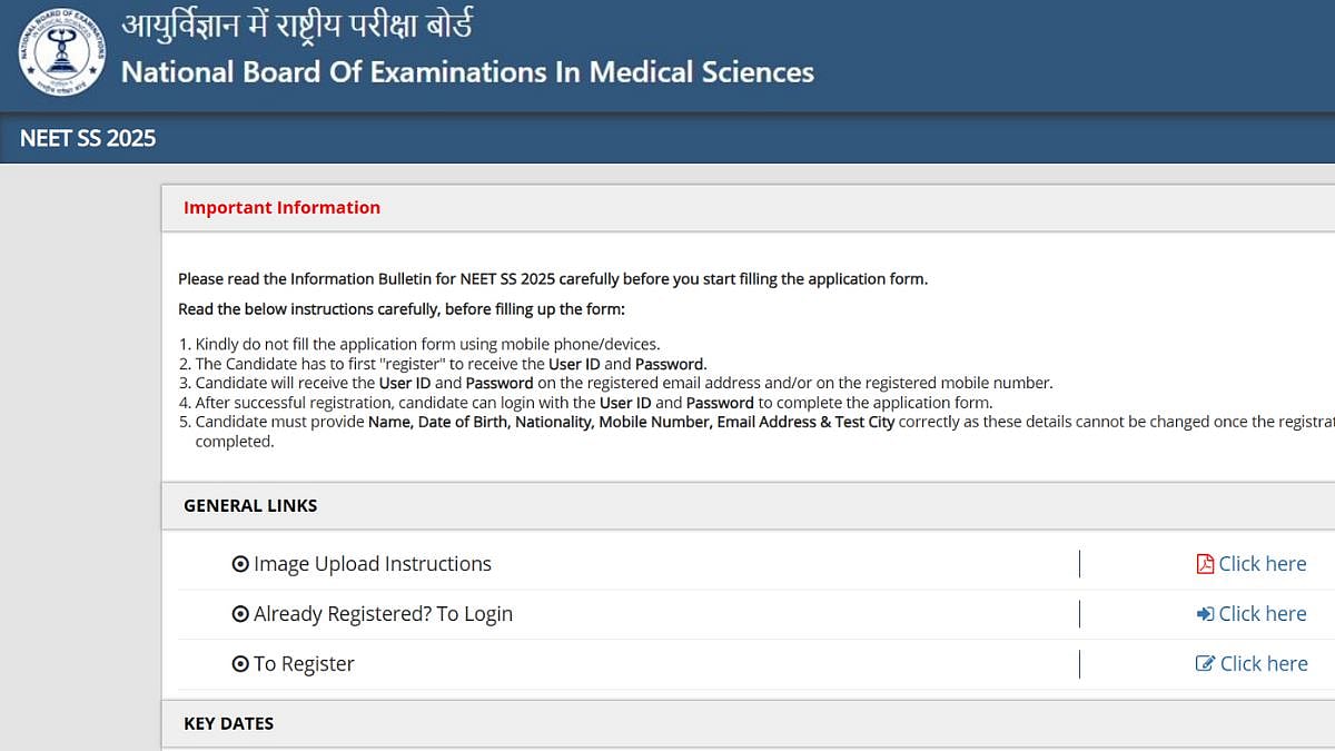 NEET SS 2025: Registration Process Ends Today; Correction Window On November 28