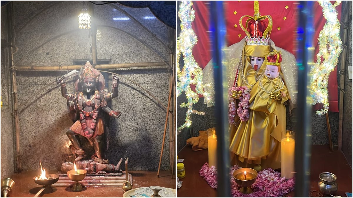 Mumbai Crime: 50-Year-Old Priest Arrested For Outraging Religious Feelings After Dressing Kali Mata Idol In Mother Mary’s Attire In Chembur | VIDEO 