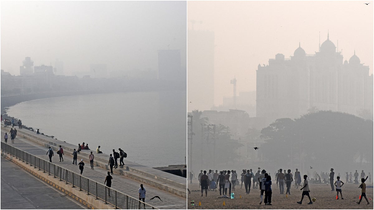 Mumbai Air Pollution: AQI Above 200 In Several Areas As Haze, Dust And Volcanic Ash Cut Visibility;...