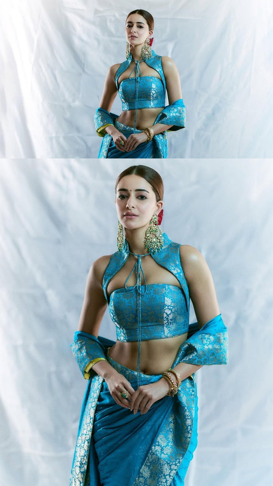 Ananya Panday Revives Banarasi Glamour With Futuristic, Bold Drape: See Pics