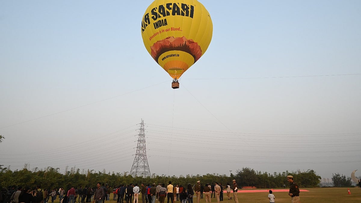 Delhi Set To Begin Its First Hot Air Balloon Rides After Successful Trials At Yamuna Riverfront;...