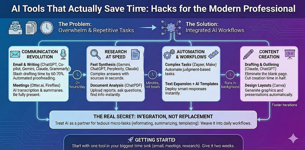 Top AI Tools That Actually Save Time: Hacks For The Modern Professional 