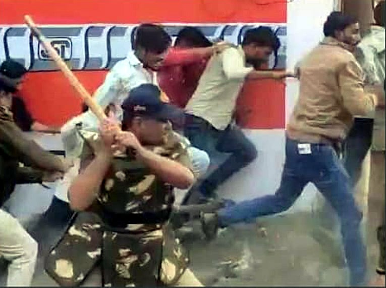 Goharganj Rape Case: Cops Use Lathicharge, Tear Gas To Control Protesters
