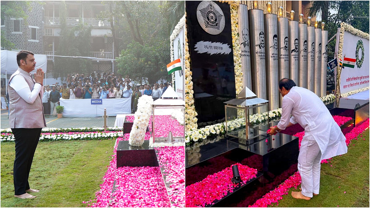 VIDEO: Maharashtra CM Devendra Fadnavis, Ajit Pawar Lead Floral Tributes To Heroes Of 2008 Mumbai Terror Attacks