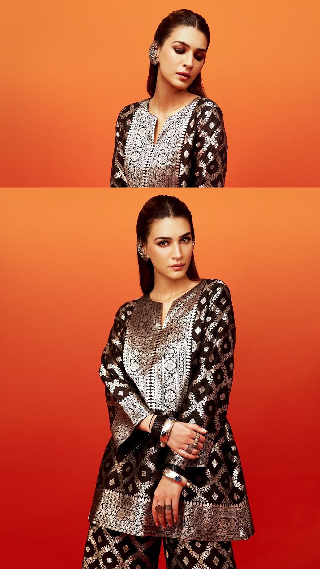 Kriti Sanon Serves Contemporary Desi Chic In ₹40,000 Banarasi Co-Ord Set