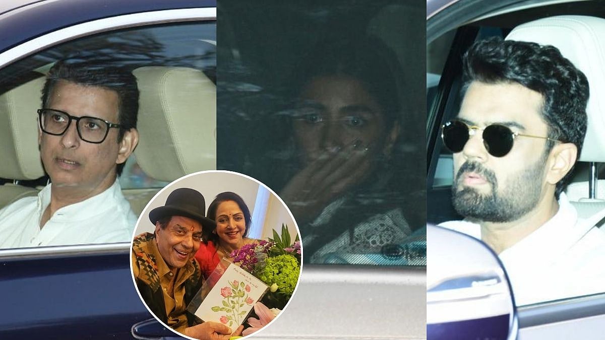 Dharmendra Prayer Meet: Hema Malini, Bobby Deol, SRK's Son Aryan & Other Celebs Pay Tribute To...