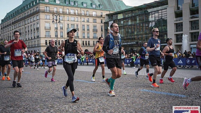 Nandini at the Berlin Marathon 2025