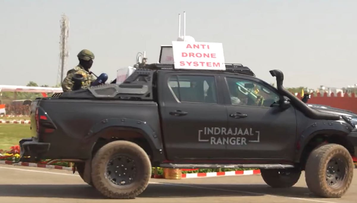 VIDEO: Indrajaal Unveils AI-Powered Anti-Drone Patrol Vehicle To Counter Emerging Threats 
