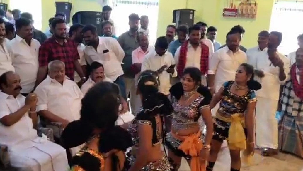 Tamil Nadu Minister Under Fire After Women Dancers Seen Performing Before Him At Udhayanidhi’s...