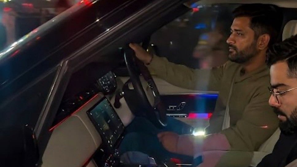 VIDEO: MS Dhoni Drives Virat Kohli After Former Captain Hosts Indian Team In Ranchi Before IND Vs SA...