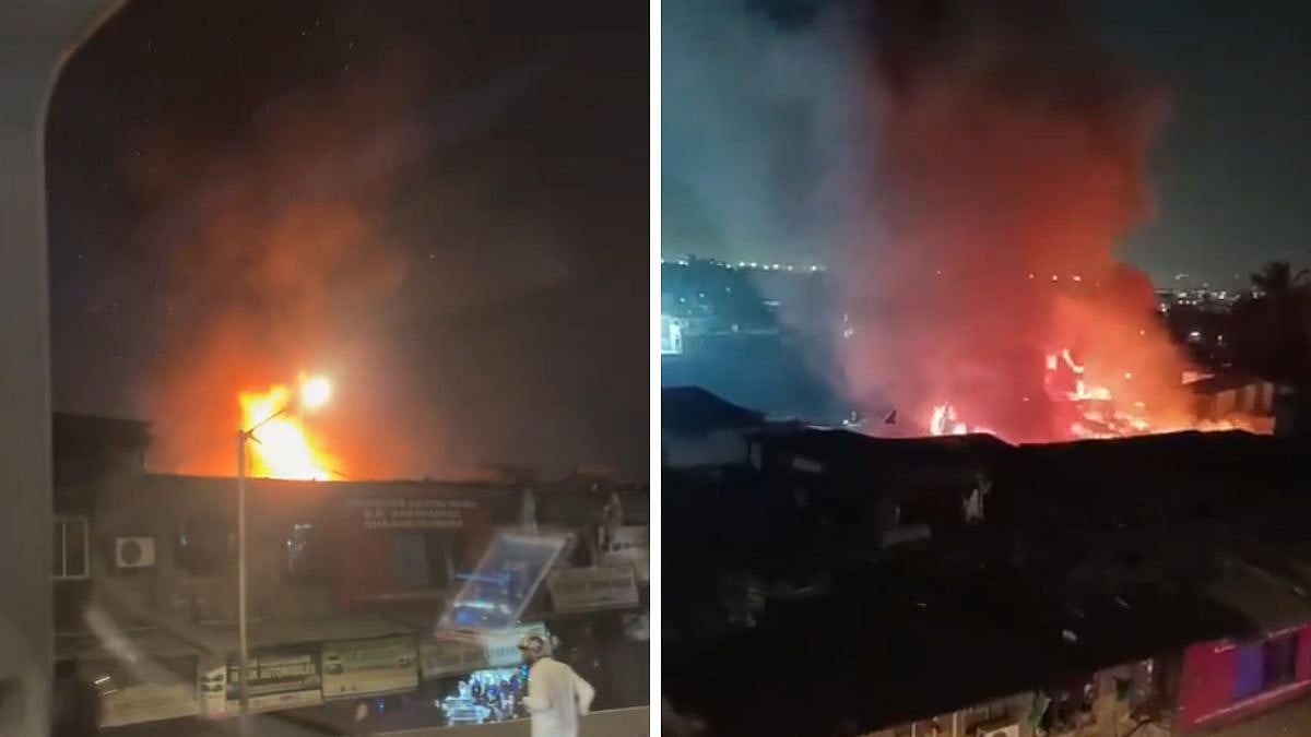 Mumbai: Massive Fire Breaks Out Inside Godown In Kurla's Kismat Nagar; Videos 