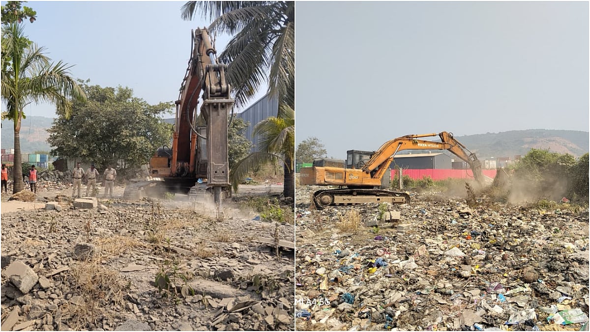 Navi Mumbai News: CIDCO Demolishes 6,000 Sq Metre Of Illegal Structures At Belondakhar Logistic Park Node 