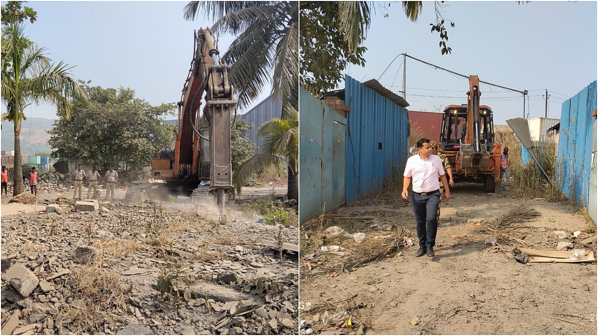 CIDCO razes unauthorized structures spread across 6,000 sq. m at Belondakhar’s Logistic Park Node