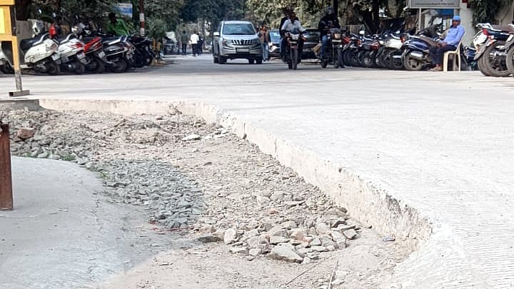 Bhopal News: Post Protests, White-Topping Halted In Arera Colony, Asphalt Road To Be Laid