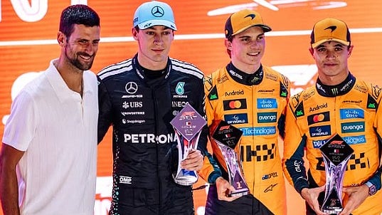 Formula 1: Tennis Star Novak Djokovic Presents Sprint Race Awards As Piastri, Russell & Norris Shine In Qatar; Video 