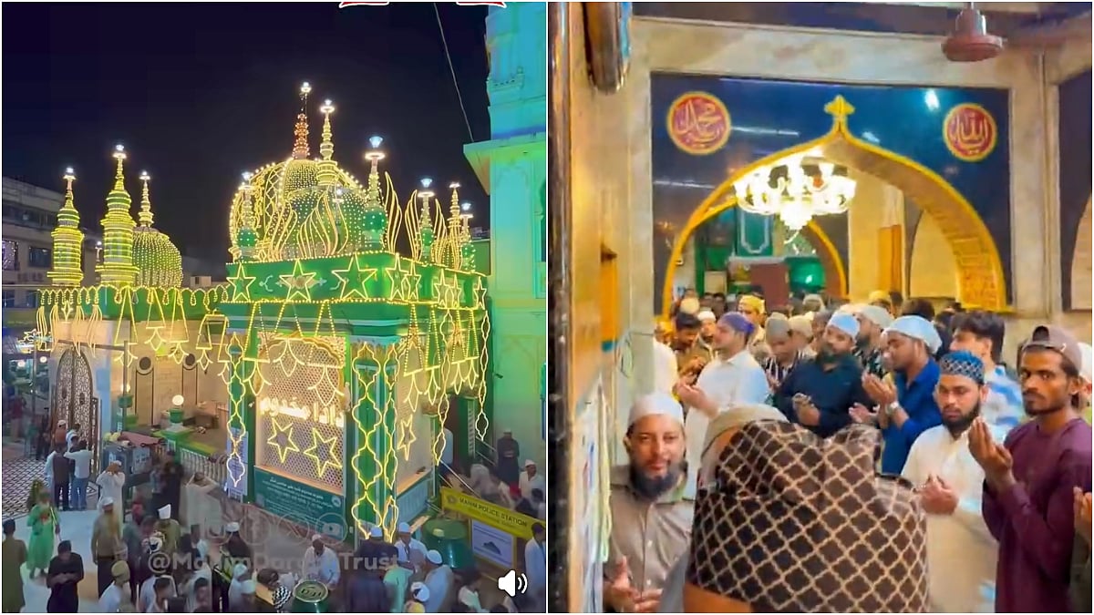 Devotees participate in the 612th urs at Mahim Dargah ahead of the historic 124-year-old Mahim fair