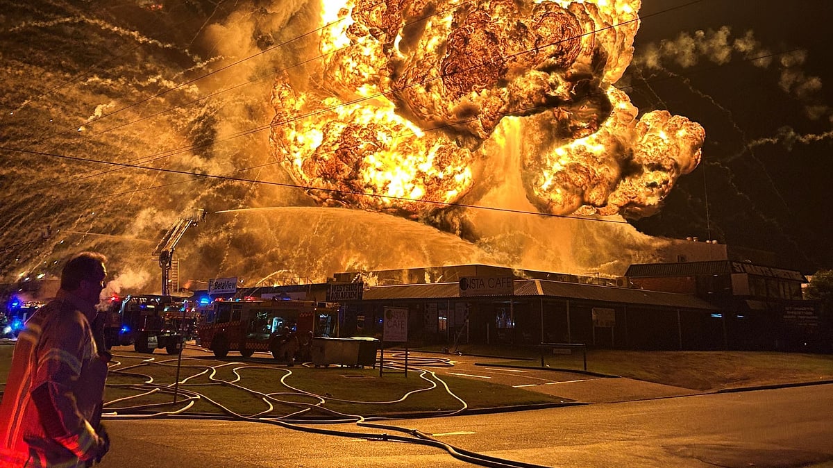 Massive Western Sydney Industrial Blaze Sends Fireball Skyward As Explosions Rock Suburbs;...