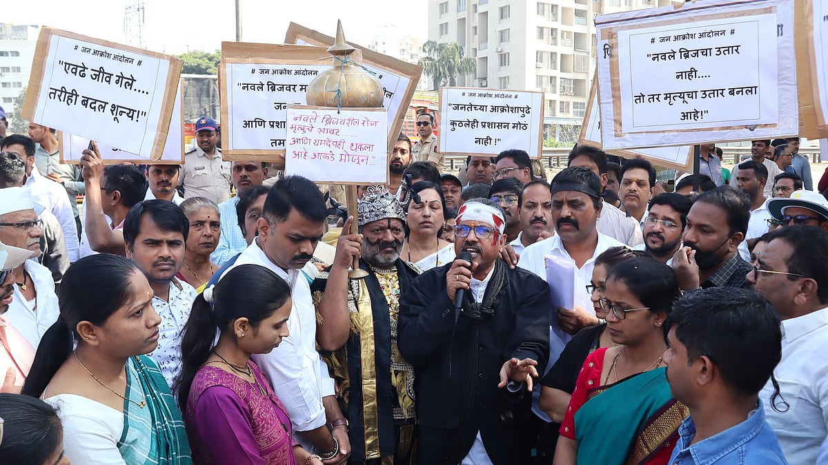 'Yamdoot' Protest: Citizens Demand Safety At Accident-Prone Navale Bridge In Pune