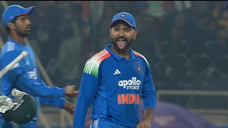 IND vs SA 1st ODI: Rohit Sharma's Tongue-Out Celebration Steals Show As Team India Seals 17-Run Win In Ranchi; Video 