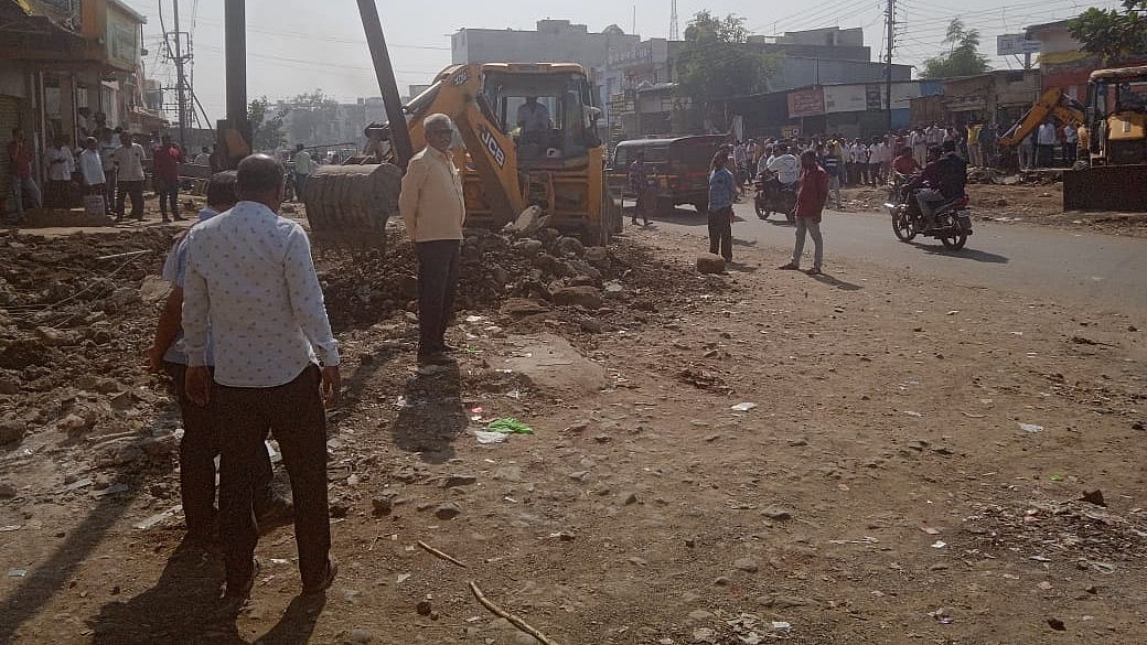 Nanded: Anti-Encroachment Drive Continues For Second Day In Akhada Balapur