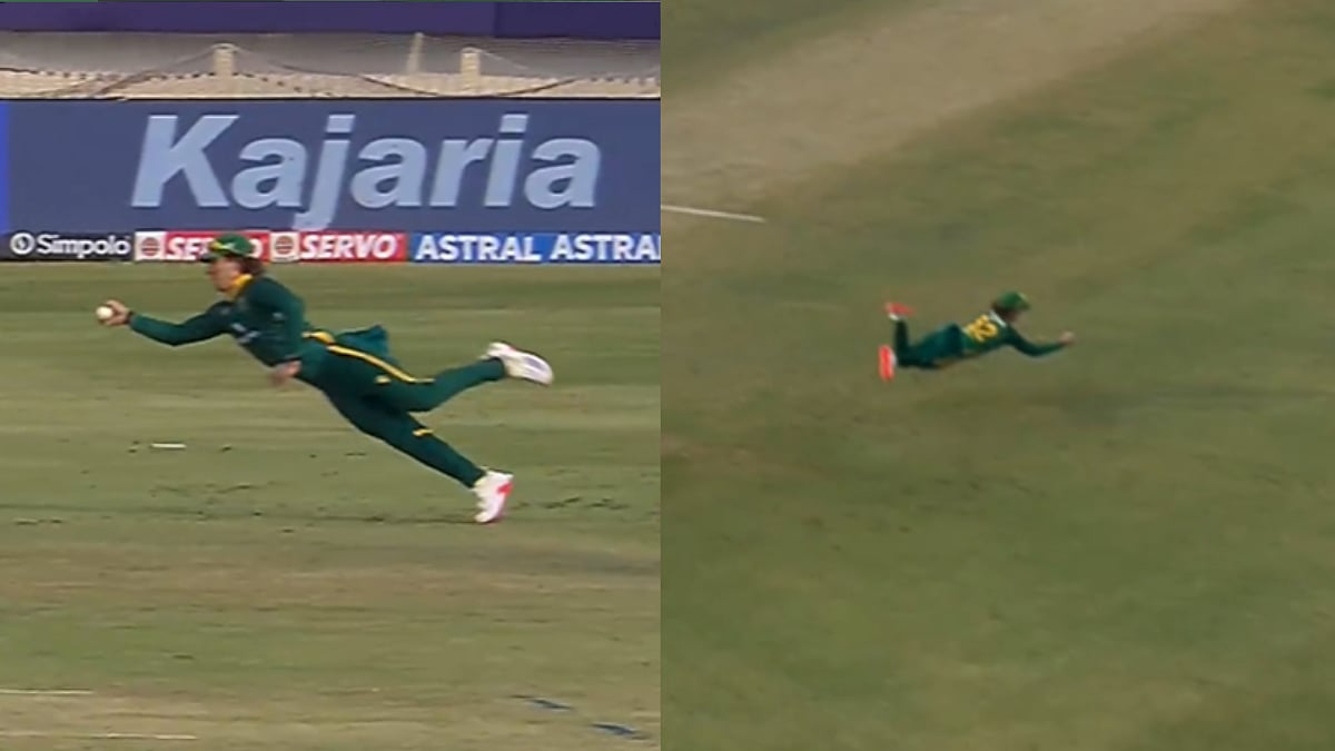 Dewald Brevis Stuns With One-Handed Catch To Dismiss CSK Teammate Ruturaj Gaikwad During IND vs SA 1st ODI; Video 