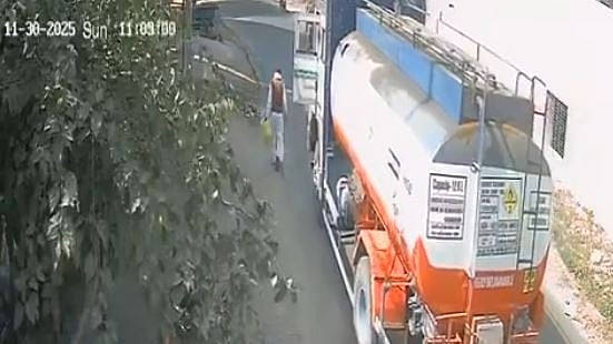 Man Dies On Spot After Being Mowed Down By Oil Tanker Moments After Getting Off Vehicle In UP's...