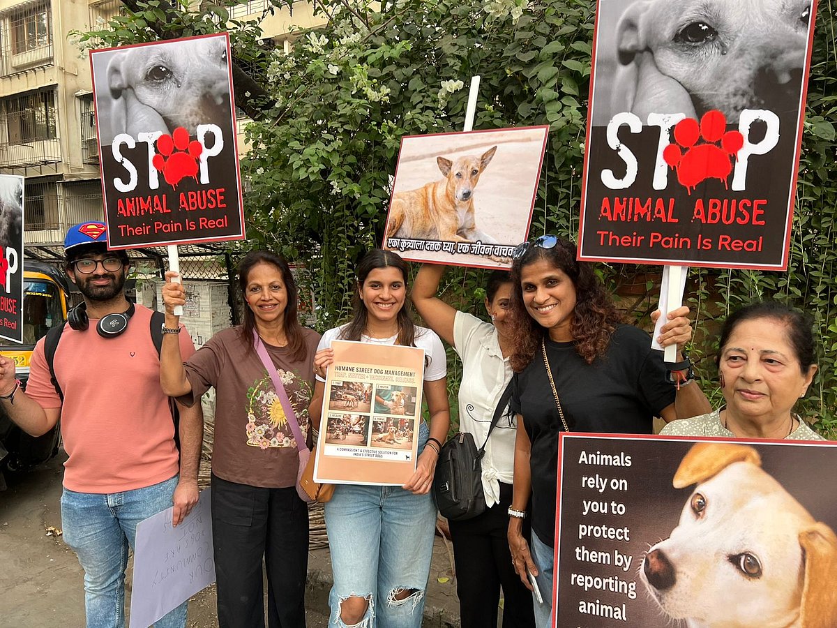 Citizens hold a silent march in Versova demanding humane, lawful solutions for Mumbai’s community dogs