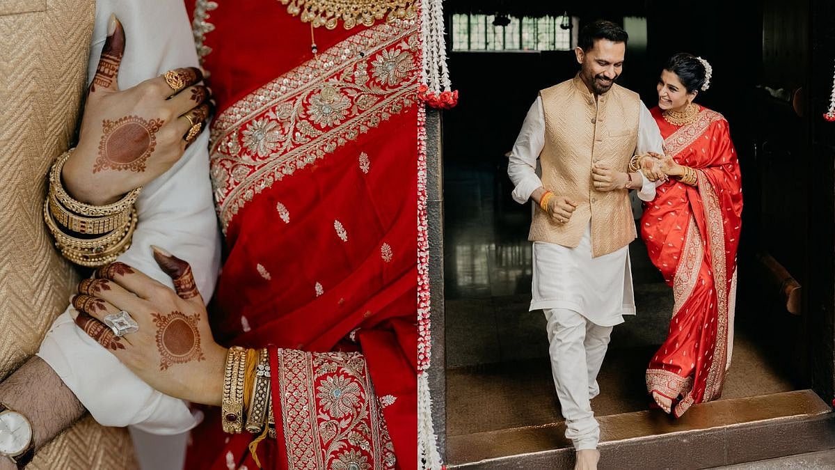 Samantha Ruth Prabhu Drapes Traditional Red Saree, Flaunts Massive Diamond-Silver Wedding Ring With Raj Nidimoru – SEE PHOTOS 