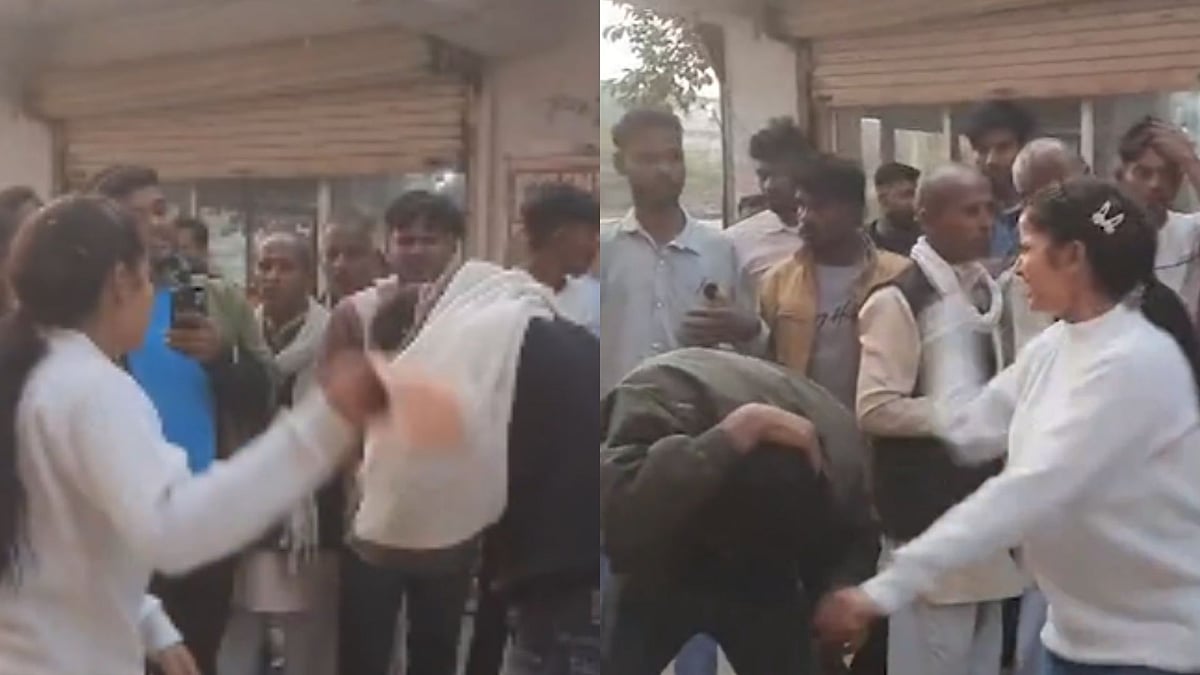 Girls Publicly Assault Youth Over Alleged Obscene Messages In UP's Mahoba - VIDEO