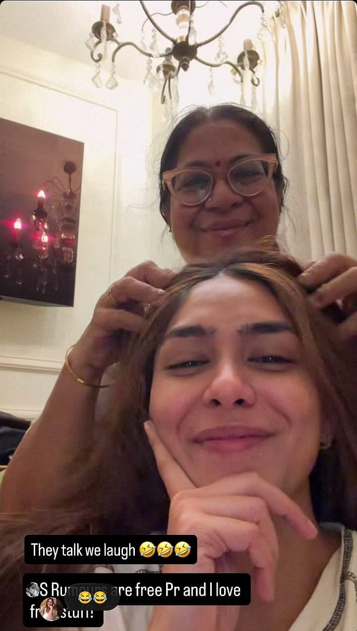 Instagram story of Mrunal Thakur