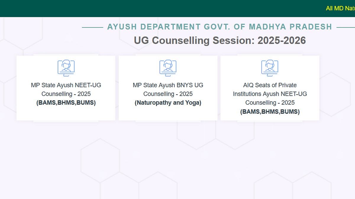 MP NEET AYUSH 2025: Stray Vacancy Round 2 Registration Begins; Check Full Schedule, Verification Rules & Key Dates 