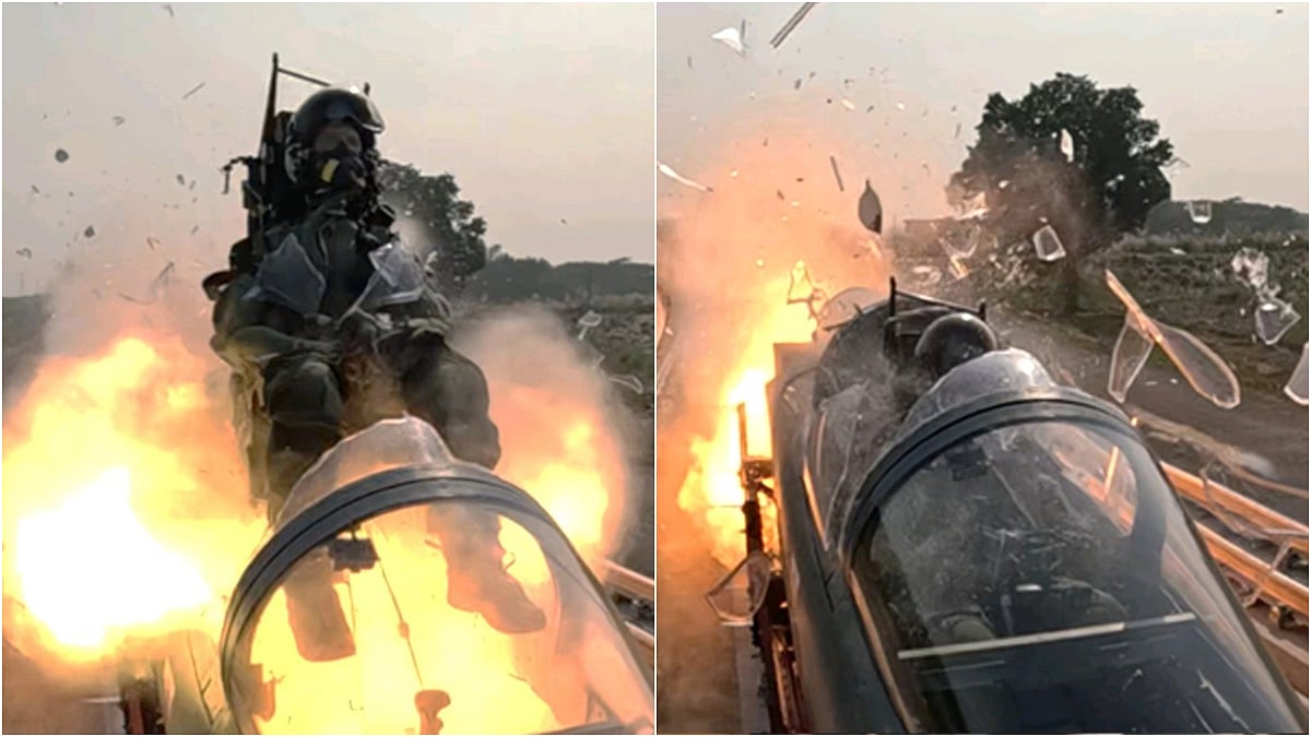 VIDEO: DRDO Successfully Tests Fighter Escape System At 800 Km/h On Rocket Sled Track In Chandigarh