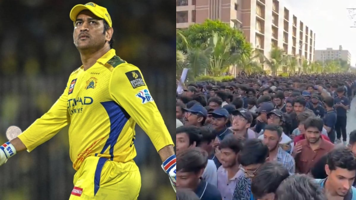 Thala Fever! MS Dhoni Draws Massive Crowd In Vadodara, Fans Thrilled By His Presence; Video 