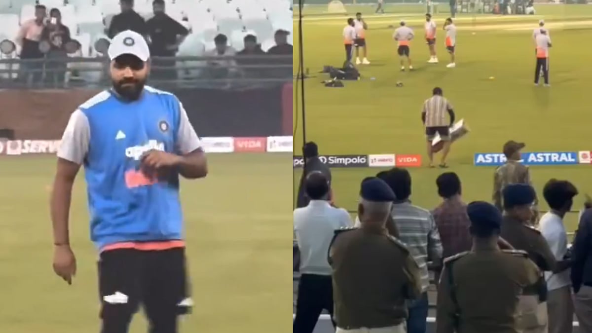'Rohit Bhau': Raipur Crowd Fills Stadium With Chants As Rohit Sharma Arrives For Practice Session Ahead Of IND vs SA 2nd ODI; Video 