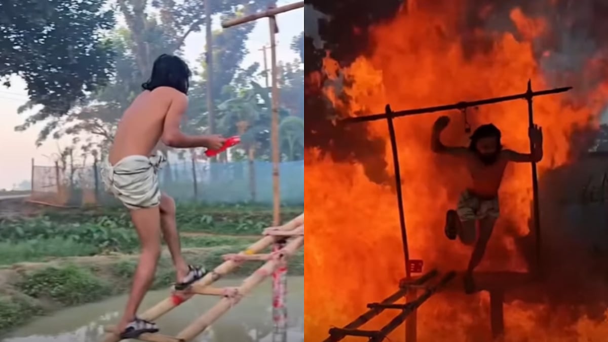 VIDEO: 40-Year-Old Semi-Naked Content Creator Suffers Severe Burns After Fire Stunt For Reel Goes...