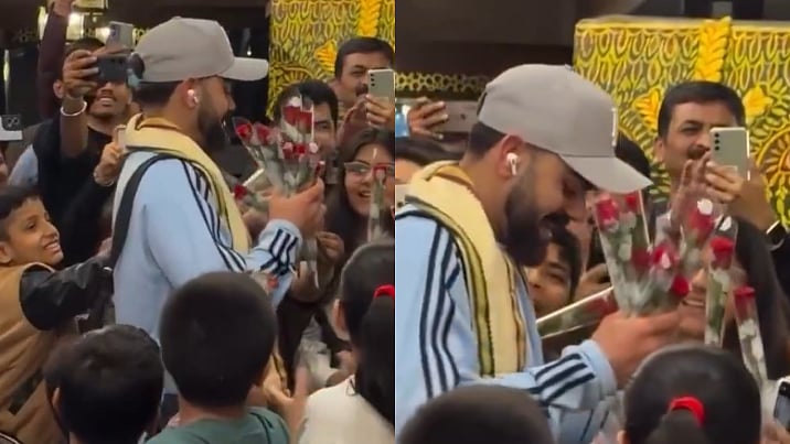 VIDEO: Adorable! Virat Kohli Craze In Raipur Reaches Peak, Children Greet India Star With Roses...