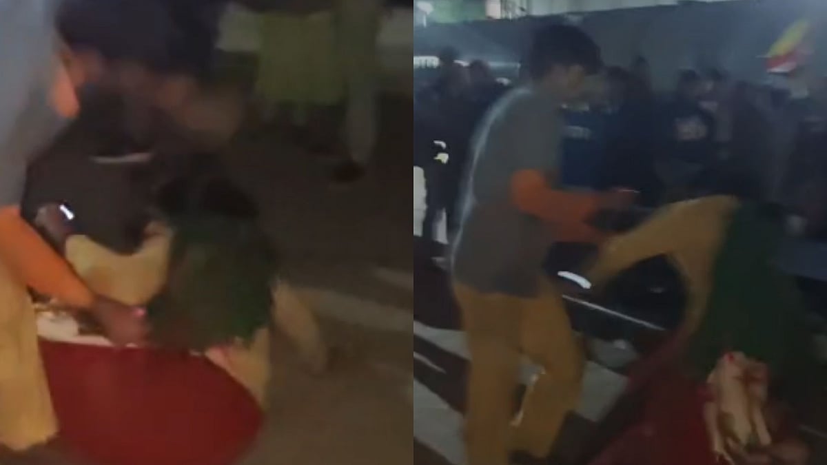 VIDEO: Tea Vendor Assaults Woman At Barabanki Railway Station While Bystanders Look On