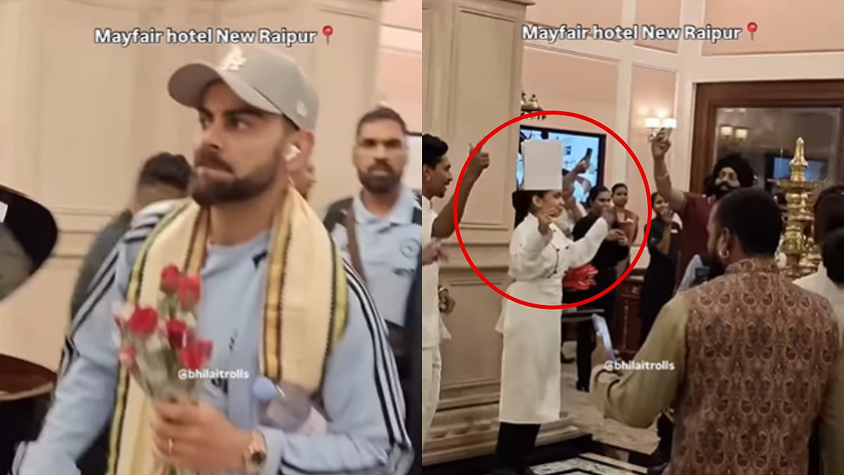 'Chef Ko Nachwaoge Kya?' Netizens React To Virat Kohli & Team India's Dance Welcome At Mayfair Hotel In Raipur Ahead Of 2nd ODI Against South Africa 