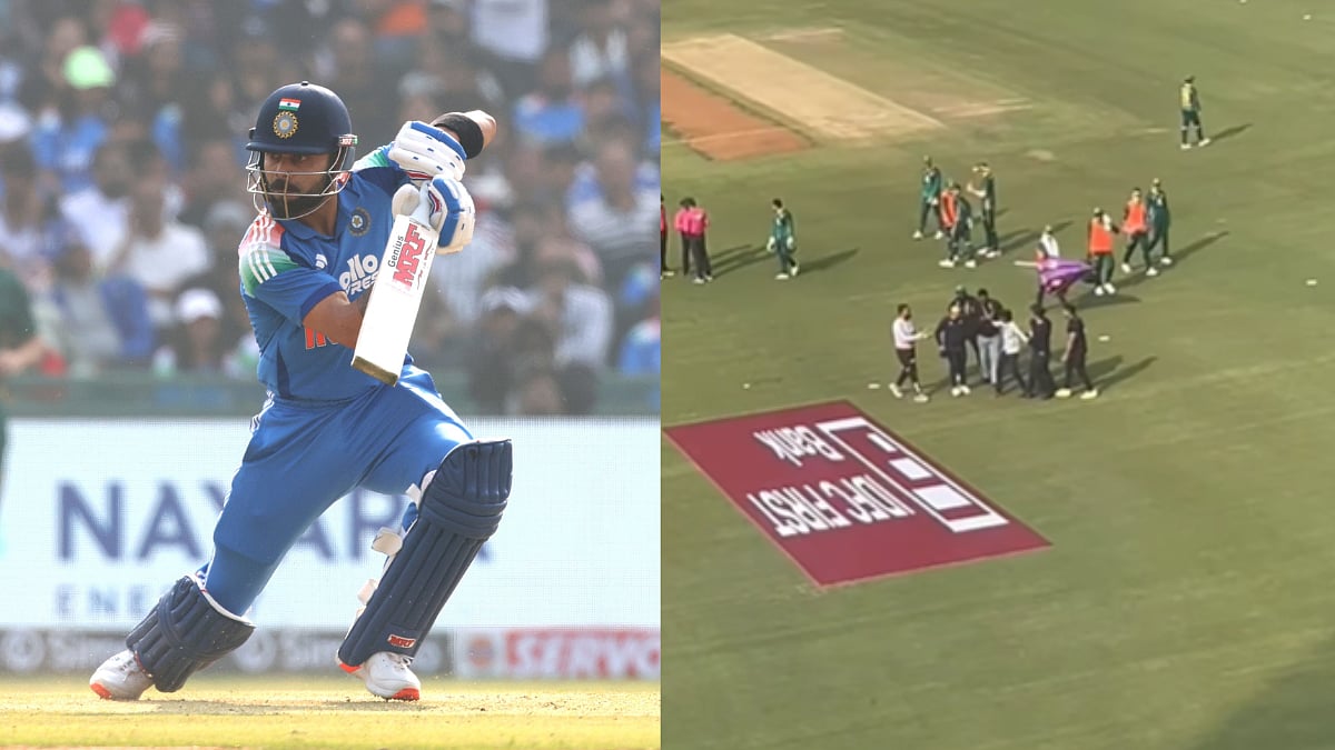 IND Vs SA 2nd ODI: Another Security Breach As Fan Storms On Field To Touch Virat Kohli's Feet In Raipur; VIDEO 