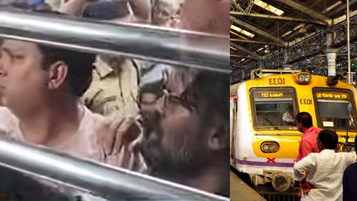 Ulhasnagar Woman Harassed in Divyang Coach Of Mumbai Local Train; 2 Arrested | Video 