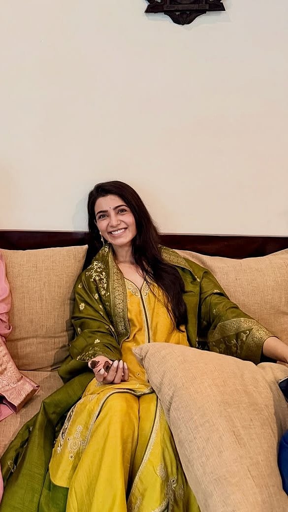 Samantha Ruth Prabhu's Wedding Mehendi Look Goes Viral: See Actress' Romantic Moment With Raj...