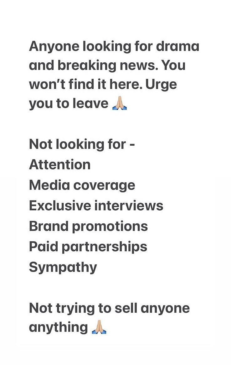 Instagram Stories of Shhyamali De