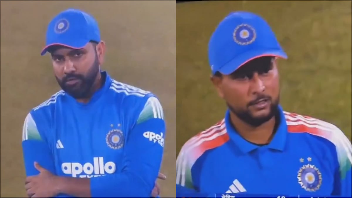 Rohit Sharma’s Fierce Glare At Kuldeep Yadav Expressing Frustration Over Misfield During IND Vs SA 2nd ODI Goes Viral 