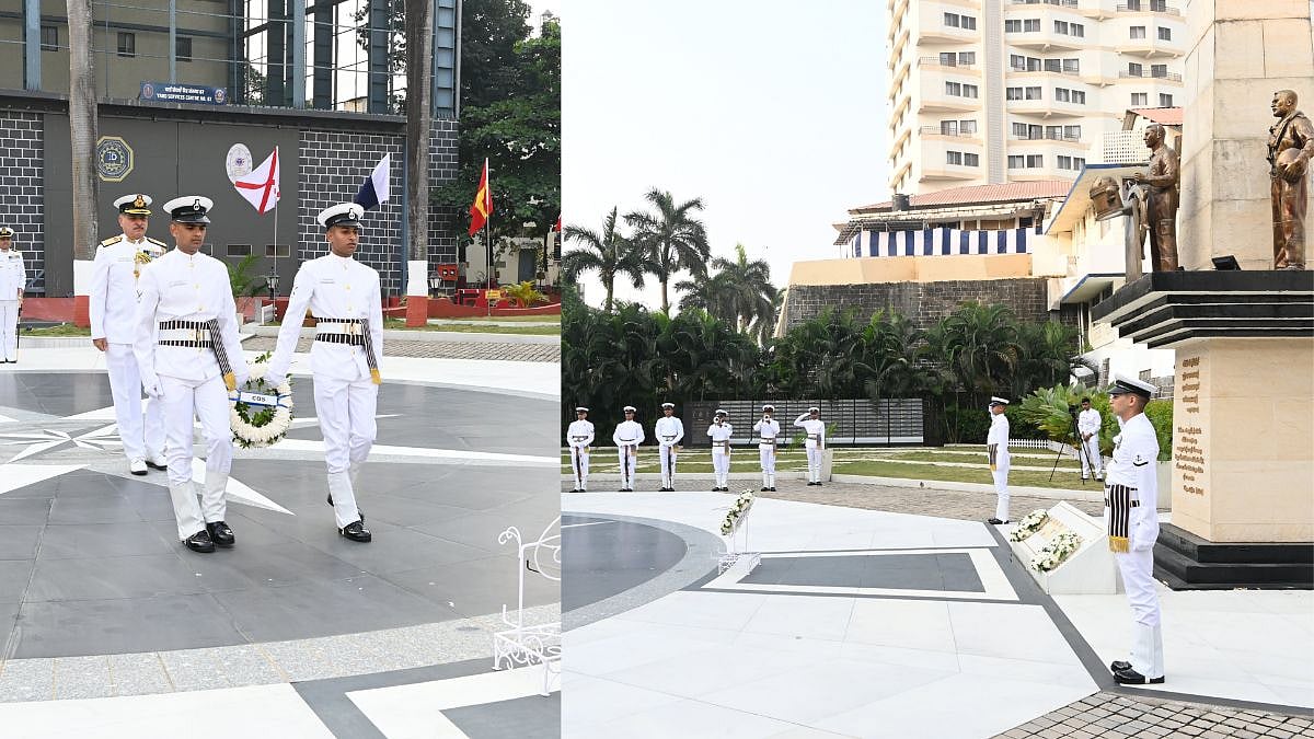 Indian Navy Day 2025: Western Naval Command Honours Martyrs At Mumbai's Gaurav Stambh | Pics