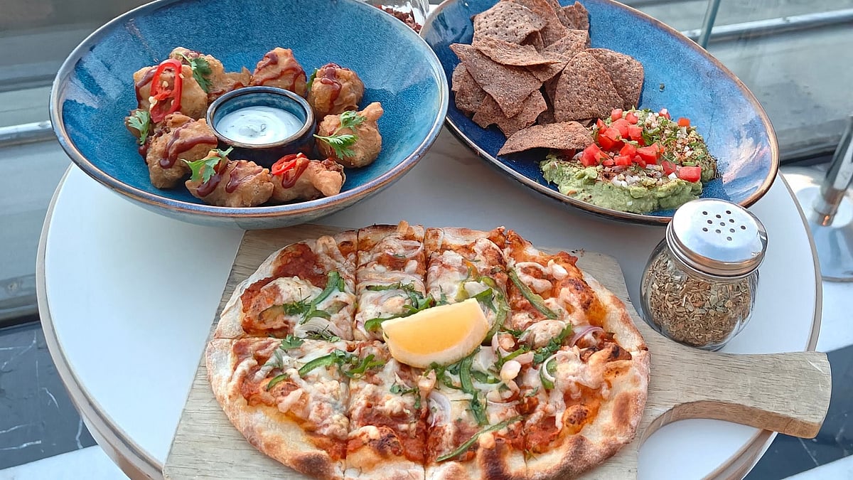 (clockwise) Bhoot Jolokhia Chicken, The Bombay Guac and Bombay Beachside Pav Bhaji Flatbread